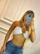 Crop top brillo gota ????