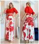 Conjunto pantalón pantalón flores
