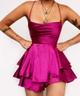 Vestidos short satín Germos