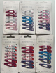 Clip estampado color x 6