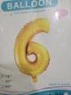 Numero 16" 6 dorado