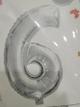 Numero 16" 6 plateado