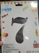 Numero 16" 7 plateado