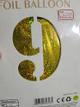 Numero 16" 9 dorado