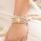 Pulsera Tejida Morada Shine