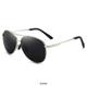 Lentes de Sol Negros (Plateado)