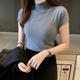 Blusa Cuello Tortuga Gris
