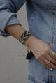 Brazalete Tejido Azul Tornasol