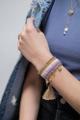 Brazalete Tejido Rosado