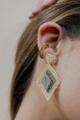 Earcuff Verde Tejido