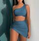 Bikini azul acero (3 piezas) 10234