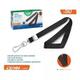 Cinta Colgante Negra Pointer Para Porta Carnet X 50 Unidades