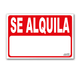 Letrero sevende, Se alquila