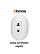 Bticino eco. Tomacorriente x1 oval
