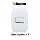 Bticino eco. Interruptor x1
