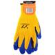 Ferrawyy guantes T-9 hilo amarillo goma azul