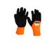 Astara Guantes goma T-9 naranja 3/4 negro