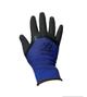 Ferrawyy guantes T-8 nylon azul goma negro