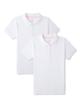ESC-Camisa escolar Wonder Nation blanca talla 6-7 para niñas