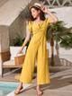 Enterizo manga fruncido amarillo talla 10-11 (Reventa)