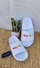 Chinelas Nautica Blancas Rainbow talla 2y (34 nacional)