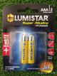 BATERÍA SUPER ALKALINE - AAA LR03 - 2PCS/BLISTER 1.5V  LUMISTAR BAT-04