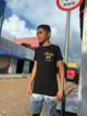 T:G Camisa / Audaz Juvenil Preta Letra verde