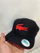 Boné Lacoste Preto Símbolo Vermelho @