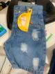 T:3 Bermuda Jeans Infantil Rasgada Pim Top @