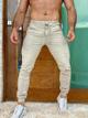N:38 Calça / Jogger Rasgada Bege