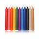 VELAS LIZAS  PEQUEÑAS X 10