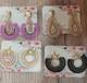 Maxi aretes tejidos con mostazilla