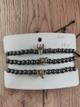 Pulsera acerina con dije zamak