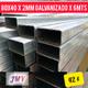 Tubo 80x40x2mm Galvanizado x 6mts
