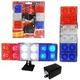 BARRA LED STROBO C/BASE AZUL BLANCO ROJO 12V 284.827