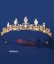 CORONA DORADO 5 GOTAS CIRCONES REDONDO CRN00036