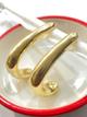 ARGOLLA EN LAMINADO TIPO GOTA ALARGADA GRANDE 36X23MM ALD002221