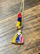 CADENA  FABRICADA LA MININA TRICOLOR CON LOS CUBOS TRICOLOR CFL002543