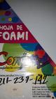 Foamy blanco liso confetti