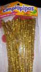 Limpiapipas Dorado