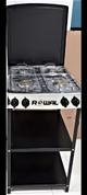 COCINA 4H ANDREA ACERO C/TAPA Y MUEBLE "ROWAL"