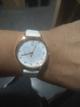 153bco reloj blanco dama centro corazon