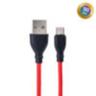 Miniatura 1 de cable de datos karsen c-102 micro usb rojo