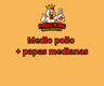 Miniatura 1 de Medio pollo + Papas medianas