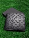 Miniatura 1 de Cartera lv negra logos troqueleada