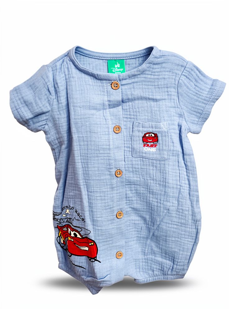 Body muselina de cars 3-6 meses