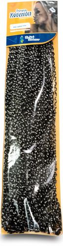 PELO RIZADO NEGRO Y BLANCO