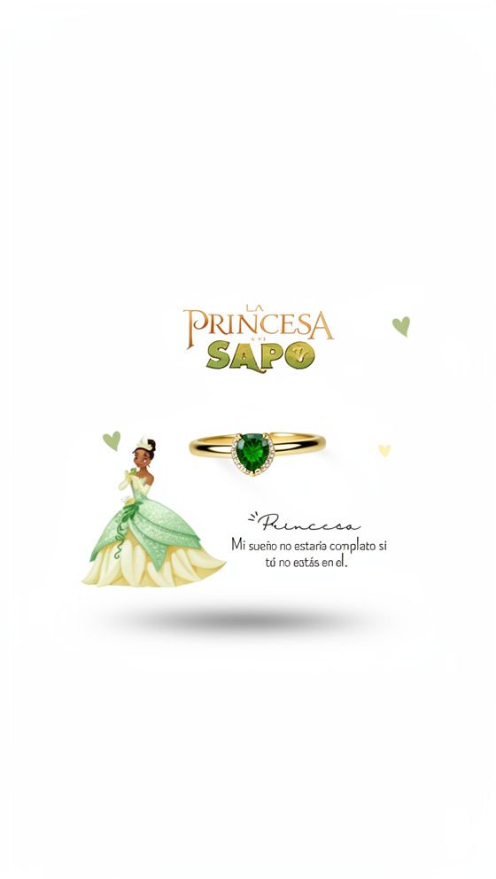 Anillo princesa sapo