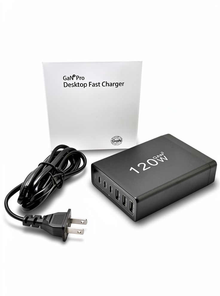 CARGADOR MULTIPUERTO 120W X6
