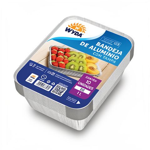 Bandeja Aluminio C/Tapa D2 10x1 lt